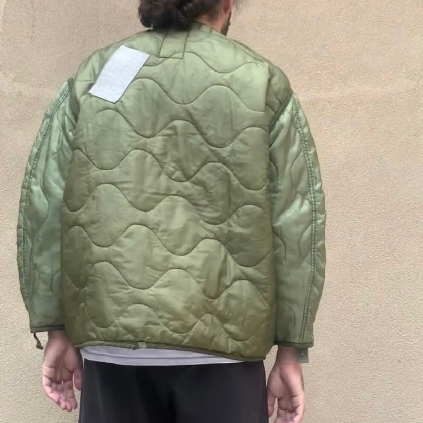 Repurposed Vintage Military Liner Jacket - Large