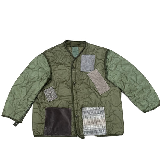 Repurposed Vintage Military Liner Jacket - Large