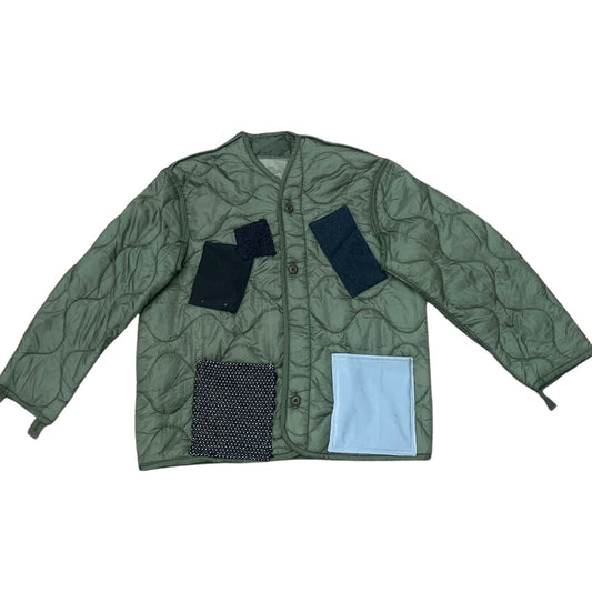 Repurposed Vintage Military Liner Jacket - Medium