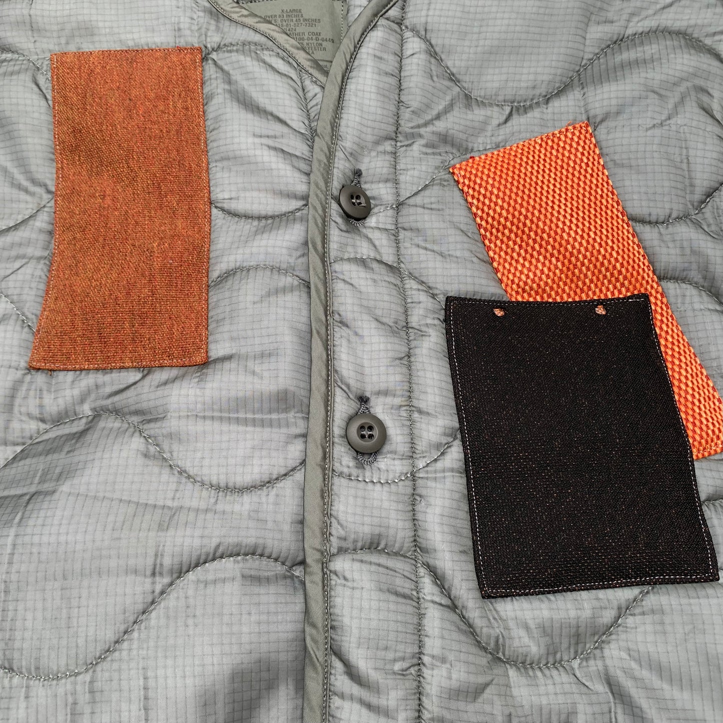 Repurposed Vintage Military Liner Jacket - XL